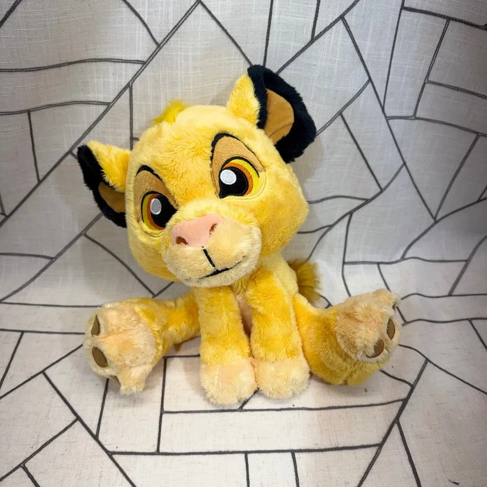 Disney‎ Simba Plush 10 Inch Yellow Lion King Parks Stuffed Animal Toy